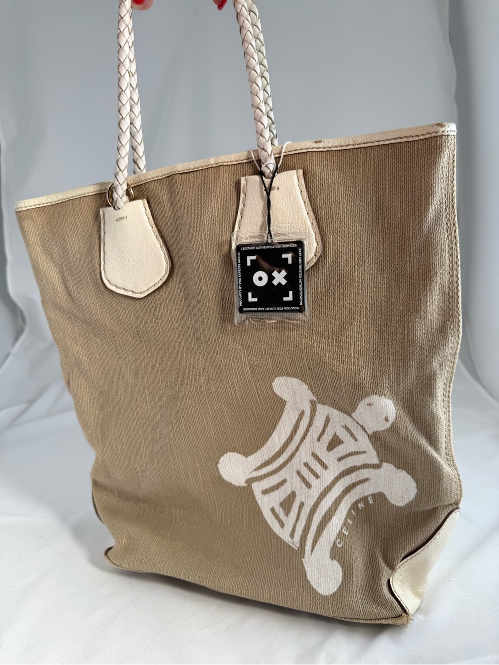 Celine Canvas Turtle Tote